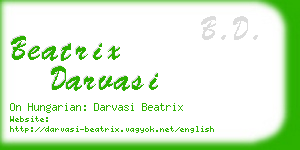 beatrix darvasi business card